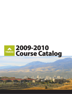 2009-2010 Course Catalog