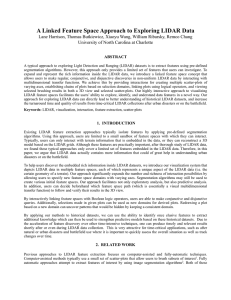 A Linked Feature Space Approach to Exploring LIDAR Data