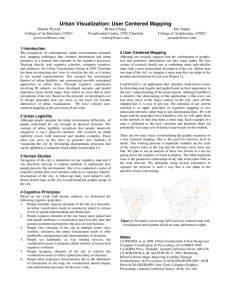 Urban Visualization: User Centered Mapping