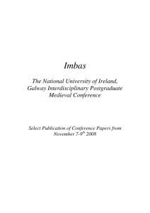 Imbas  The National University of Ireland, Galway Interdisciplinary Postgraduate