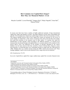 How Common Are Capital Flows Surges?  Masyita Crystallin