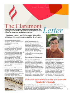 Letter The Claremont