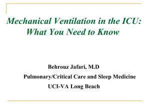Mechanical Ventilation in the ICU: What You Need to Know