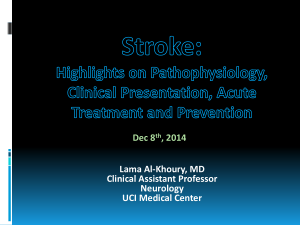 Lama Al-Khoury, MD Clinical Assistant Professor Neurology UCI Medical Center
