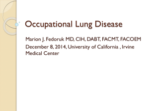 Occupational Lung Disease