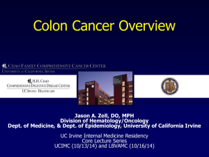 Colon Cancer Overview