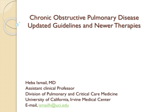 Chronic Obstructive Pulmonary Disease Updated Guidelines and Newer Therapies