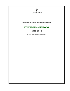 STUDENT HANDBOOK  2012 - 2013 F