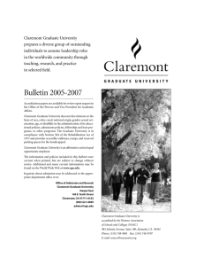 Claremont Graduate University prepares a diverse group of outstanding