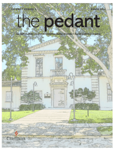 pedant the MARCH 2015 VOLUME 7 NUMBER 3