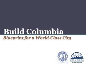 Build Columbia Blueprint for a World-Class City