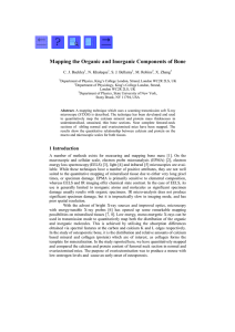 Mapping the Organic and Inorganic Components of Bone C. J. Buckley