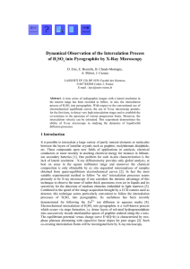 Dynamical Observation of the Intercalation Process of H SO