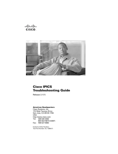 Cisco IPICS Troubleshooting Guide  Release 2.1(1)