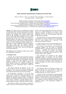 South American Interlaboratory Program on Gas Flow Rate Helena C. Manosso