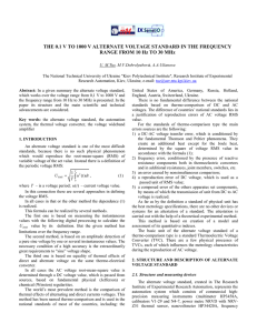 THE 0.1 V TO 1000 V ALTERNATE VOLTAGE STANDARD IN... RANGE FROM 10 Hz TO 30 a