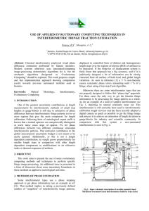 USE OF APPLIED EVOLUTIONARY COMPUTING TECHNIQUES IN INTERFEROMETRIC FRINGE FRACTION ESTIMATION