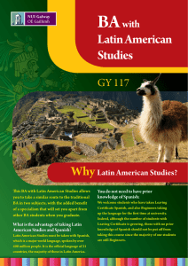 BA Latin American Studies Why