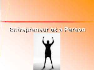 Entrepreneur as a Person 2-1