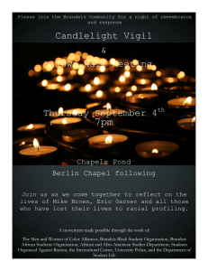 7pm  Candlelight Vigil &amp;
