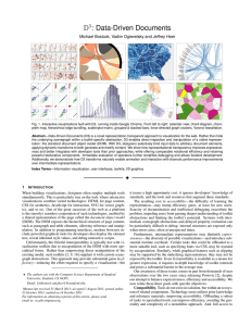 : Data-Driven Documents D 3 Michael Bostock, Vadim Ogievetsky and Jeffrey Heer