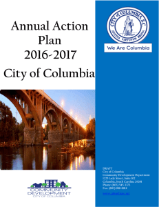 Annual Action Plan 2016-2017 City of Columbia