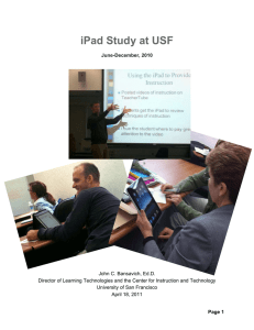iPad Study at USF
