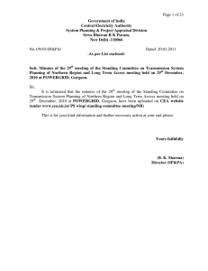 Page 1 of 23 Government of India Central Electricity Authority