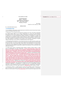 The Gazette of India  EXTRAORDINARY PART I - Section 1