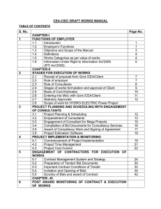 CEA-CIDC DRAFT WORKS MANUAL S. No. Page No. CHAPTER-I
