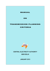 MANUAL ON TRANSMISSION PLANNING