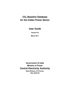 CO Baseline Database for the Indian Power Sector