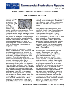 Warm Climate Production Guidelines for Succulents  Rick Schoellhorn, Marc Frank