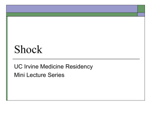 Shock UC Irvine Medicine Residency Mini Lecture Series