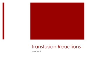 Transfusion Reactions June 2015