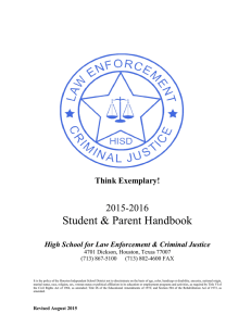 Student &amp; Parent Handbook  Think Exemplary!