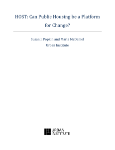 HOST: Can Public Housing be a Platform for Change?