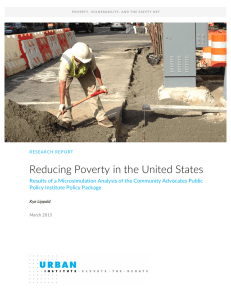 Reducing  Poverty  in  the  United  States  