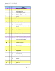 CAPRA National Accreditation Standards