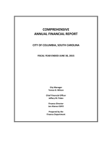 COMPREHENSIVE  ANNUAL FINANCIAL REPORT    