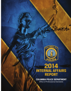 2014  INTERNAL AFFAIRS REPORT