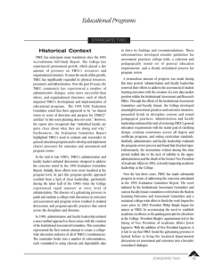 Educational Programs Historical Context STANDARD TWO
