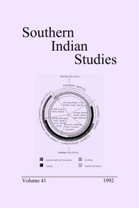 Southern Indian Studies Volume
