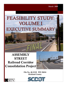 FEASIBILITY STUDY: VOLUME I  EXECUTIVE SUMMARY