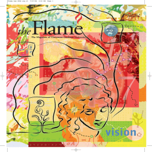 Flame vision the The Magazine of Claremont Graduate University