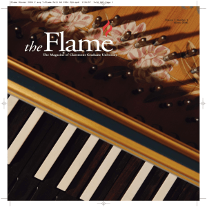 Flame the The Magazine of Claremont Graduate University Volume 7, Number 3