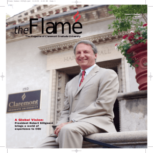 Flame the A Global Vision: President Robert Klitgaard
