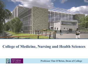College of Medicine, Nursing and Health Sciences