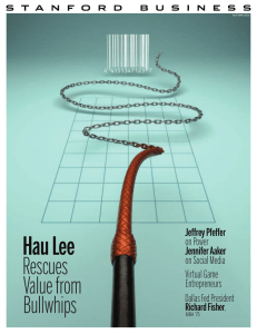 Hau Lee Rescues Value from Bullwhips