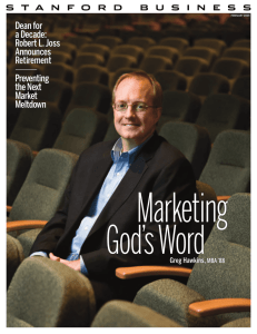 Marketing God’sWord Dean for a Decade: